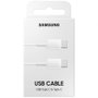 Samsung Cable USB tipo C a tipo C EP-DA705 Blanco 1m